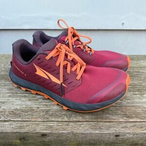 Altra Superior 5 Red Orange Zero Drop Trail Running Shoes AL0A5483666 Womens 7